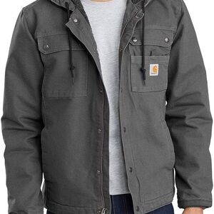 Carhartt Relaxed Fit Washed Duck Sherpa-Lined Utility Jacket Large